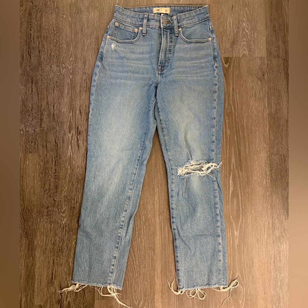 Madewell Light Blue Distressed High-Rise Women's Jeans